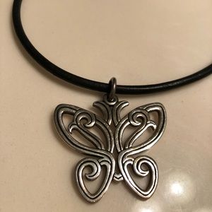 James Avery RETIRED large butterfly pendant